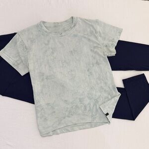 lululemon athletica Light Green Perforated Top